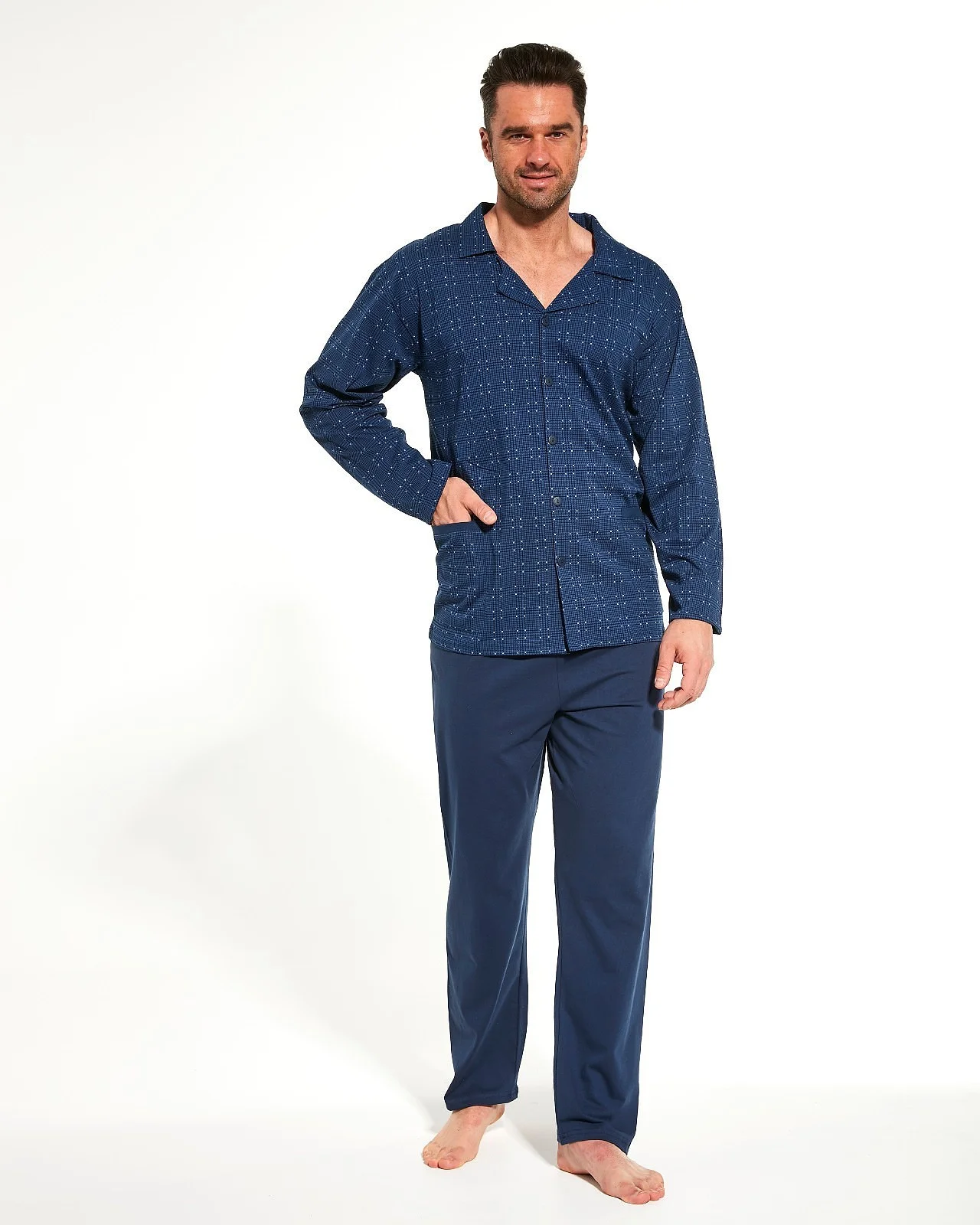 Piżama Cornette 114/58 673401 3XL-5XL Rozpinana Męska