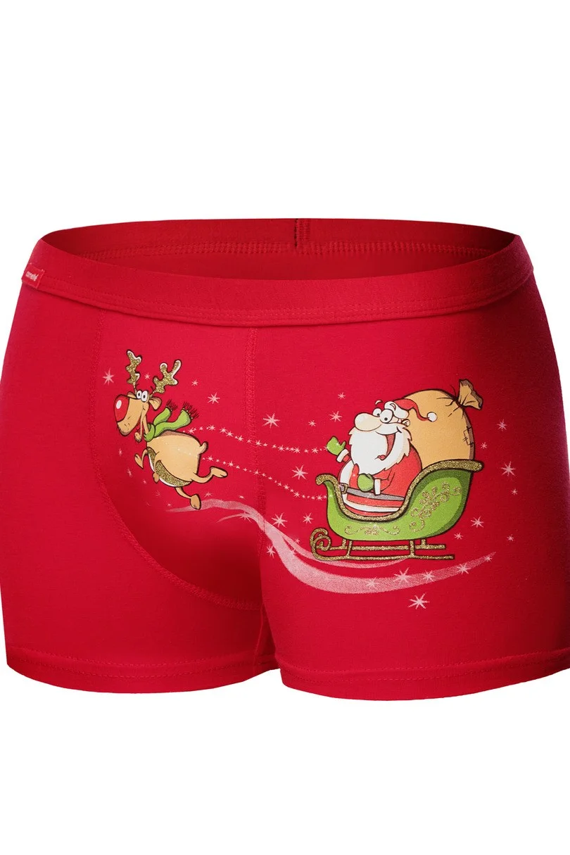 Bokserki Cornette świąteczne 007/67 Santa's Sleigh 