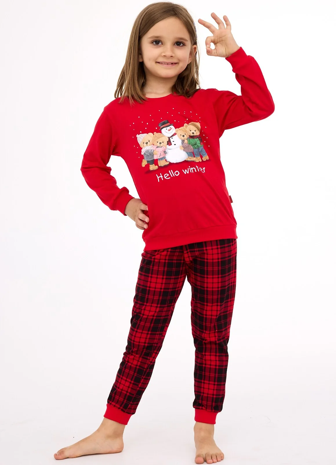 Piżama Cornette Kids Girl 594/185 Christmas 86-128