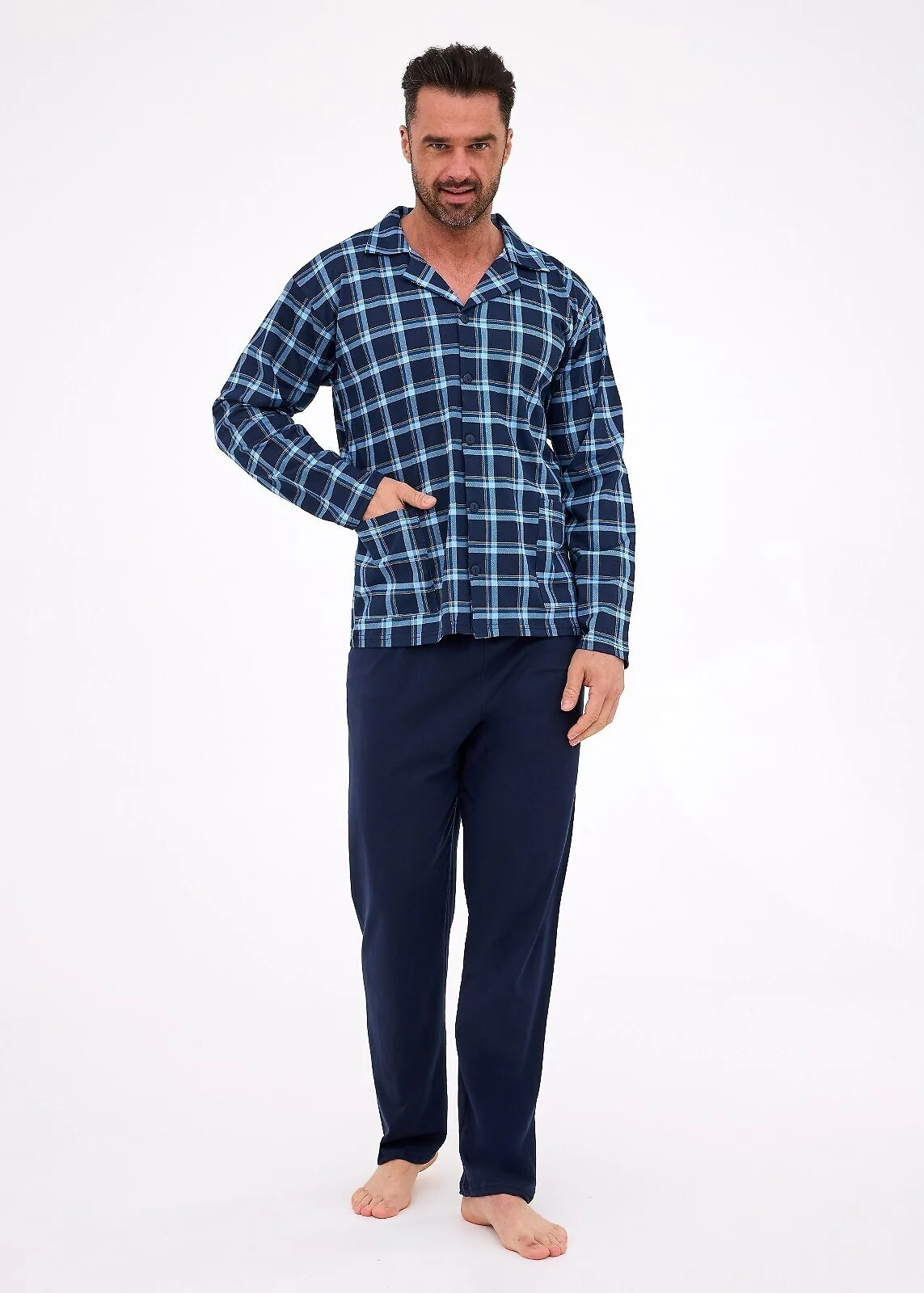 Piżama Cornette 114/81 3XL-5XL Męska Rozpinana
