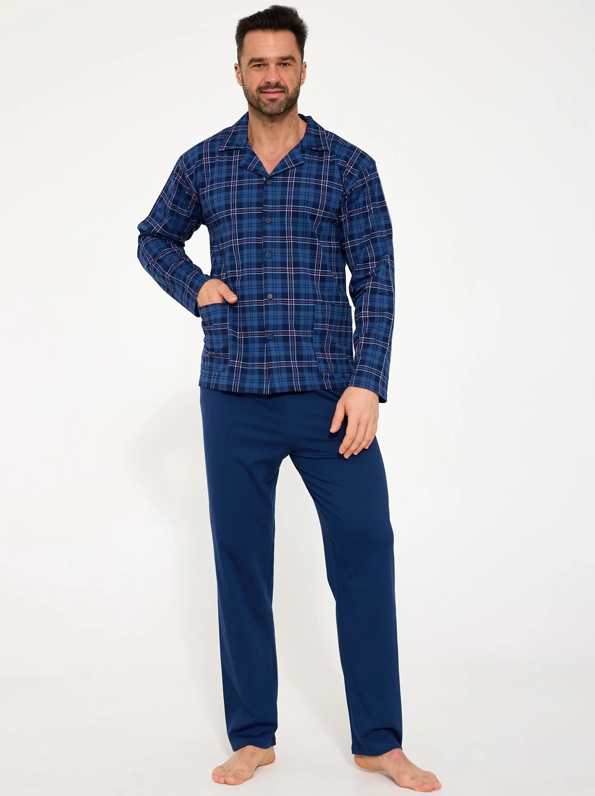 Piżama Cornette 114/84 3XL-5XL Rozpinana