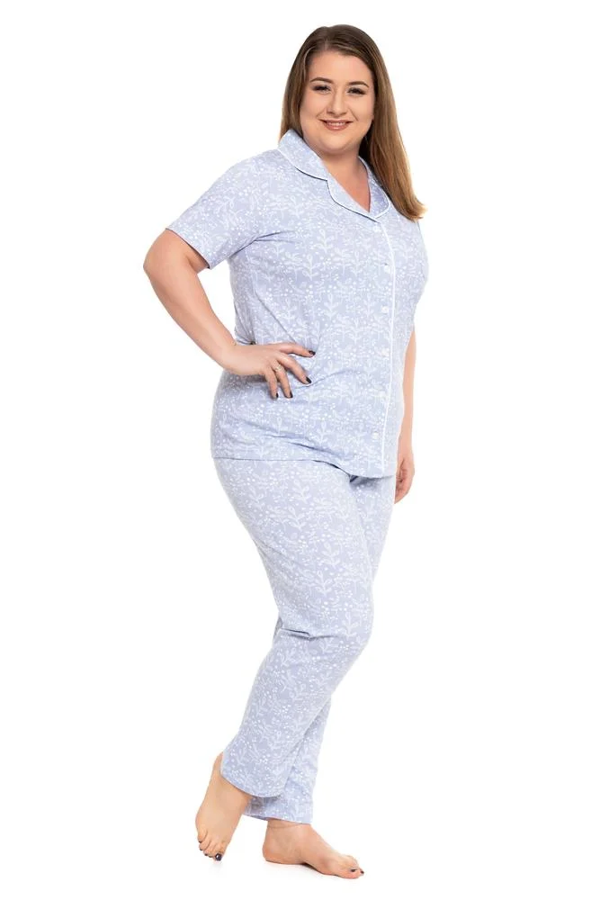 Piżama Moraj Nocna Damska  Plus Size PDD6400-004 - SS/2024