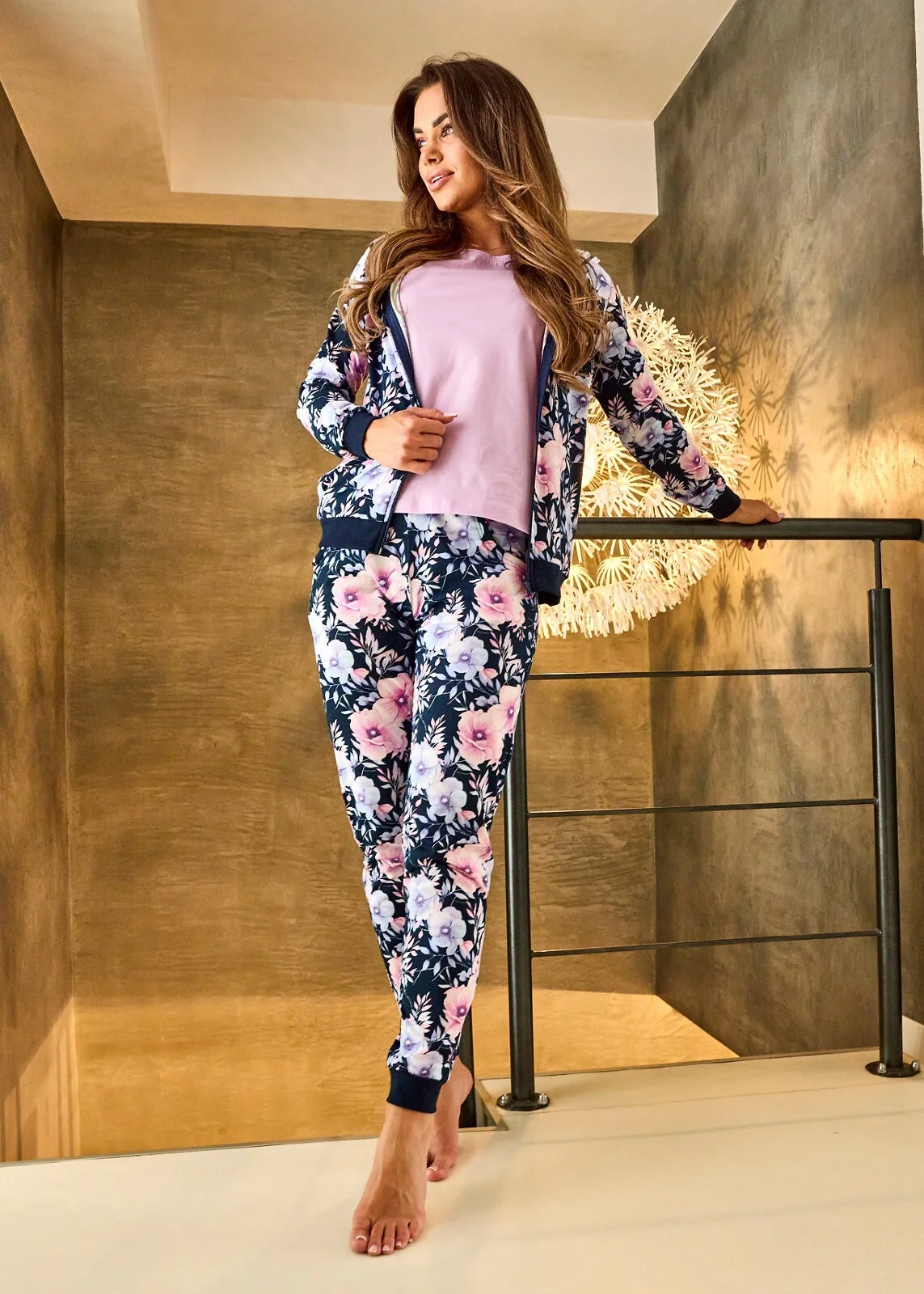 Piżama Cornette 355/464 Maddie S-XL Trzyczęściowa Damska