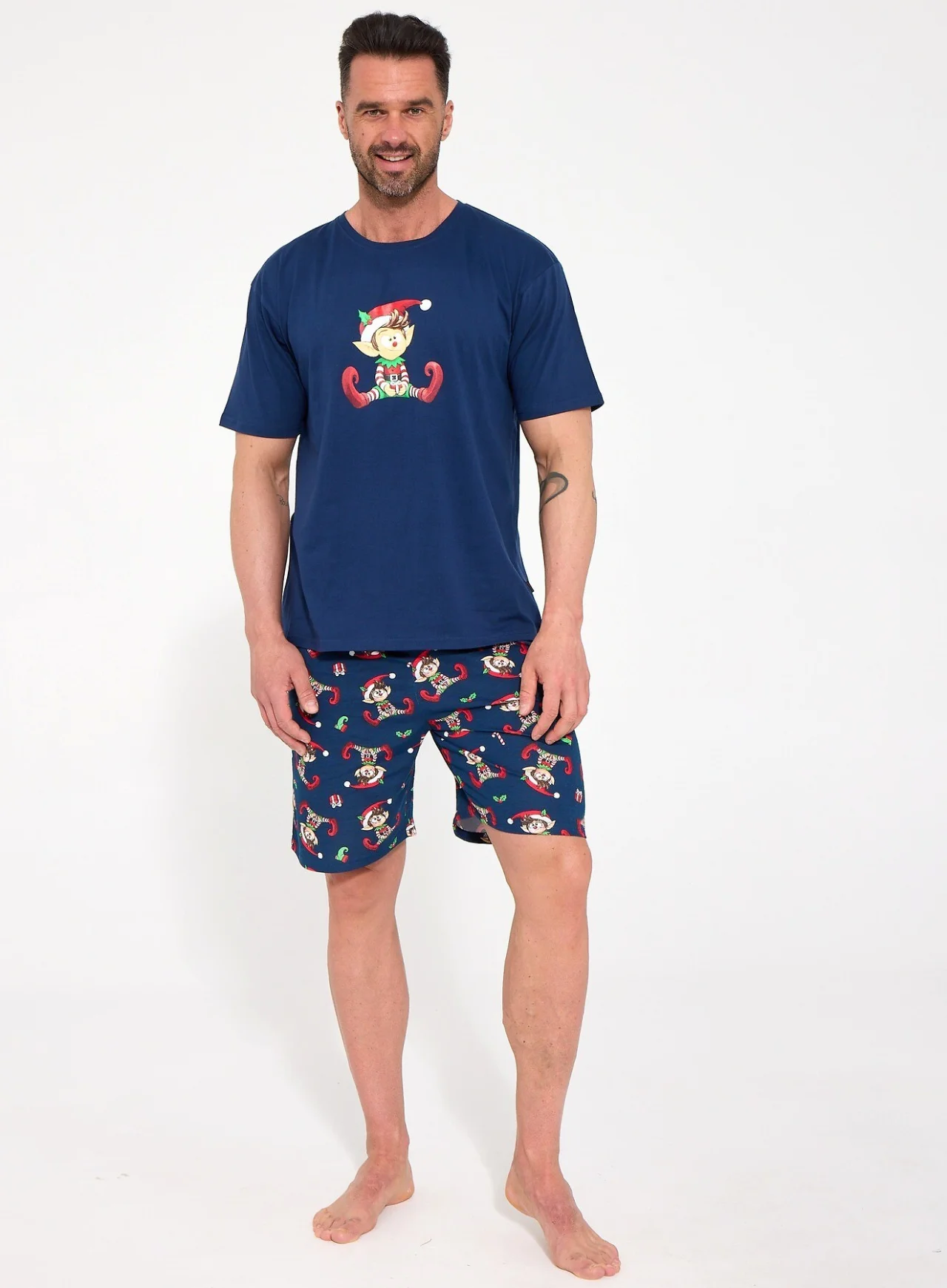 Piżama Cornette 326/324 ELF Christmas S-2XL