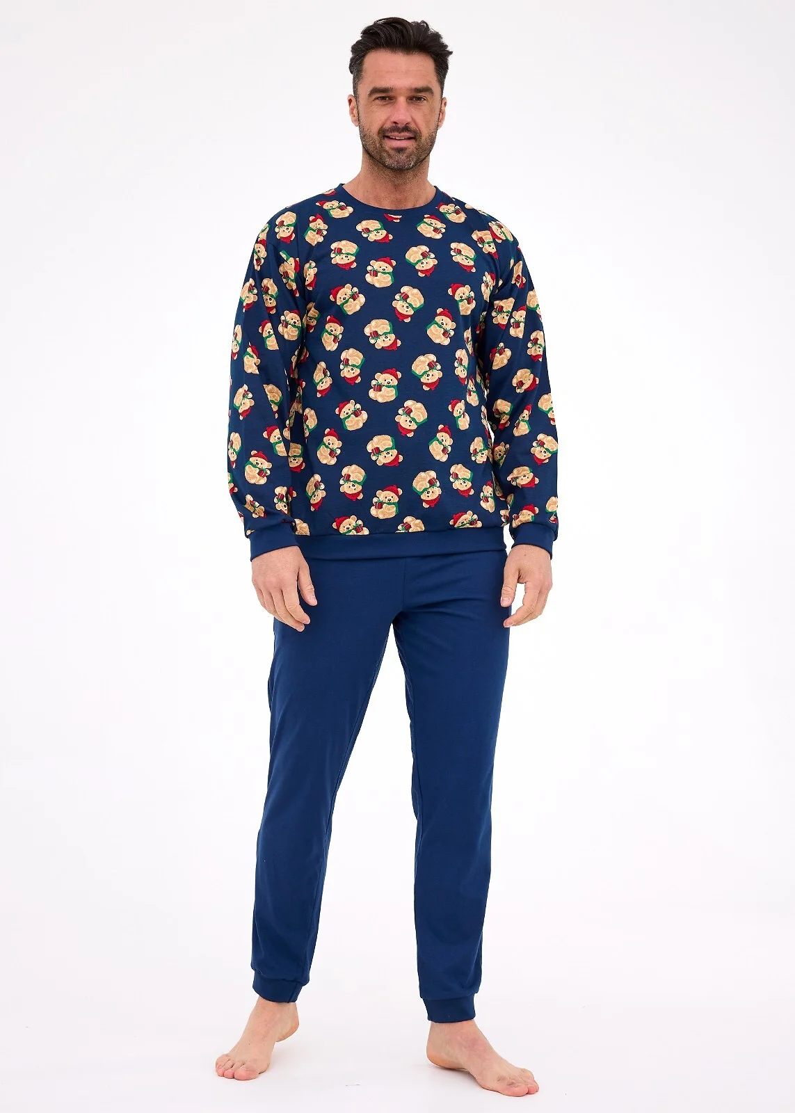 Piżama Cornette 457/293 Teddy 6 Christmas S-2XL Męska