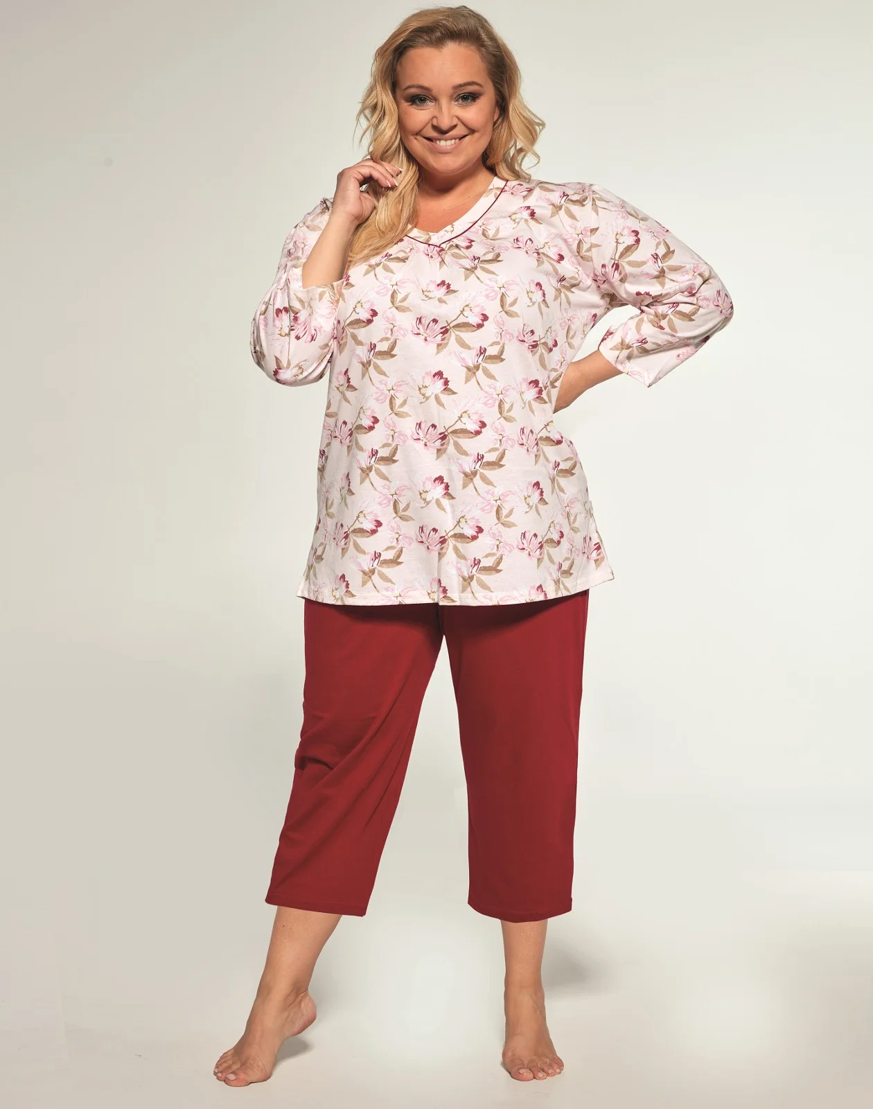 Piżama Cornette 481/360 Adele 3/4 3XL-5XL Damska