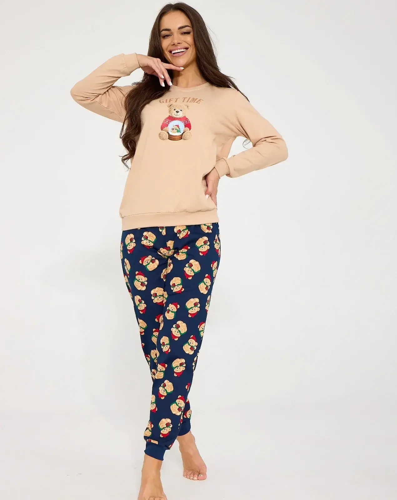 Piżama Cornette 671/479 Gift Time Christmas S-2XL