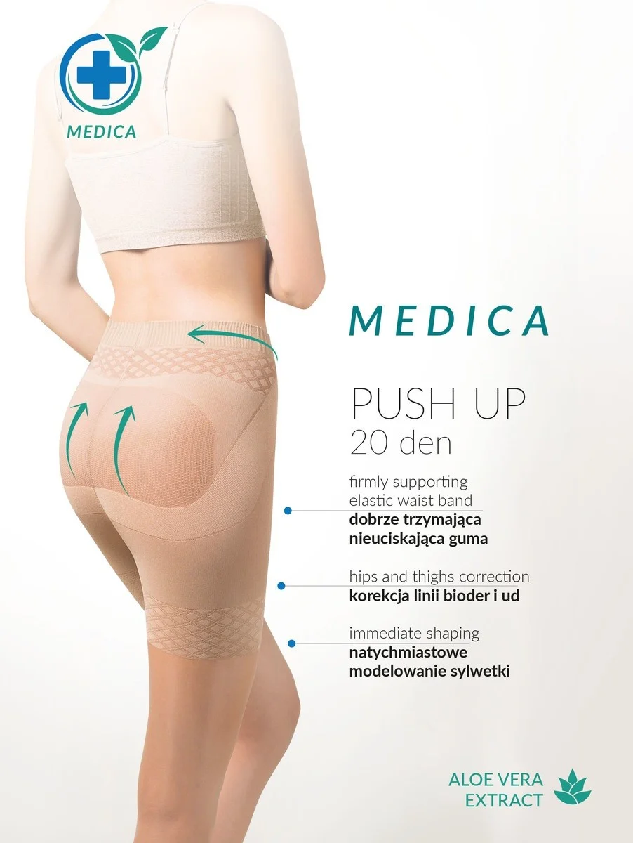 Rajstopy Gabriella Medica Push UP 20 DEN Plus Size