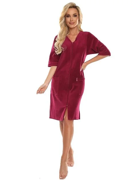 Szlafrok DE Lafense 431 Zamek M-4XL Damski - Modny Sklep