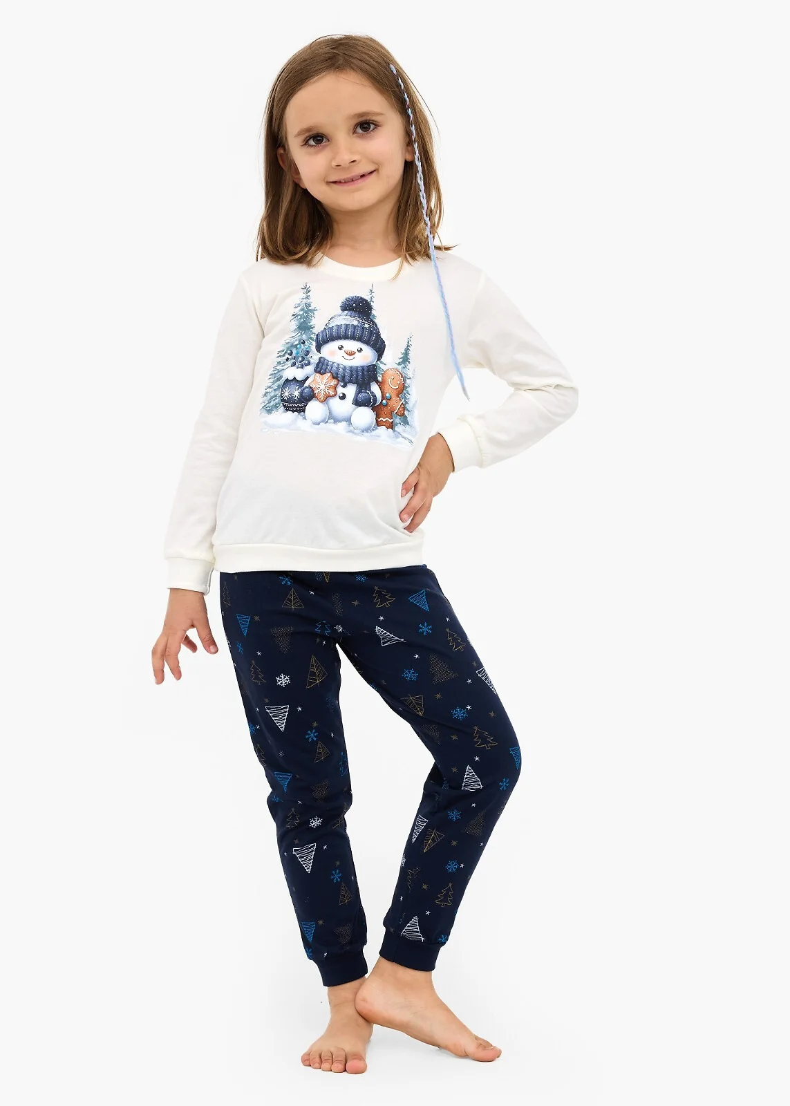Piżama Cornette Kids Girl 377/189 Snowy DAY Christmas 86-128