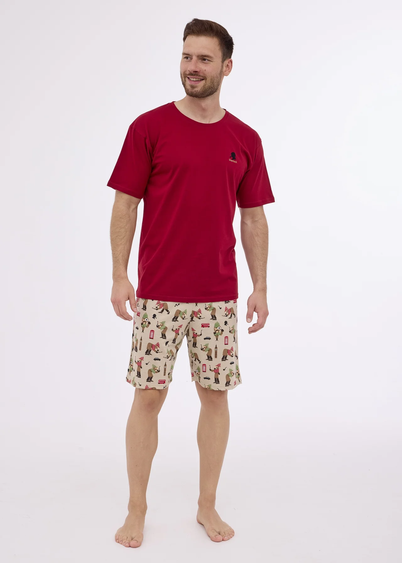 Piżama Cornette Męska 326/275 Sherlock R.3XL-5XL
