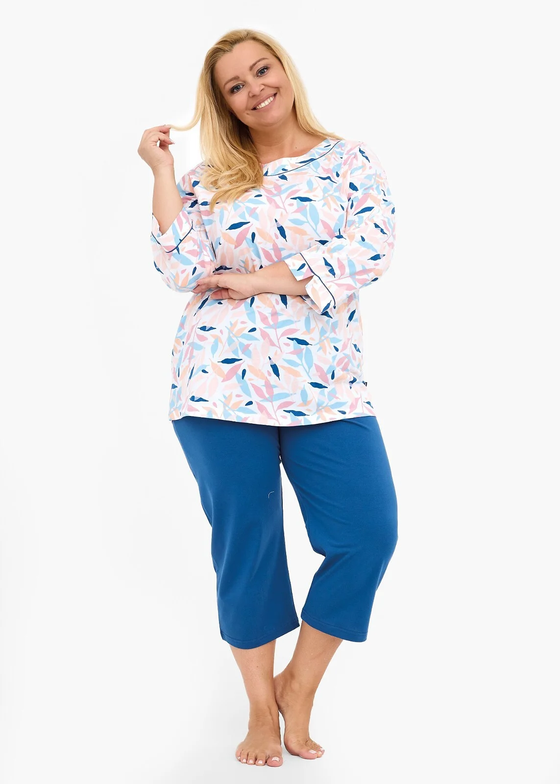 Piżama Cornette 732/452 Amelia 2 3/4 3XL-5XL Damska