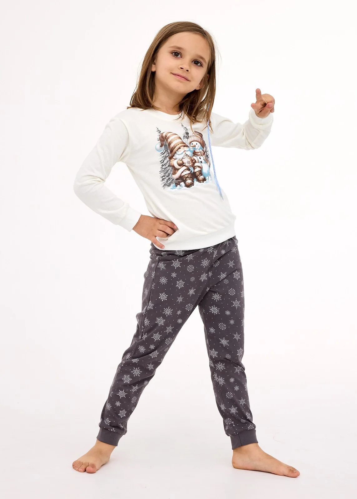 Piżama Cornette Kids Girl 977/190 Friends Christmas 86-128