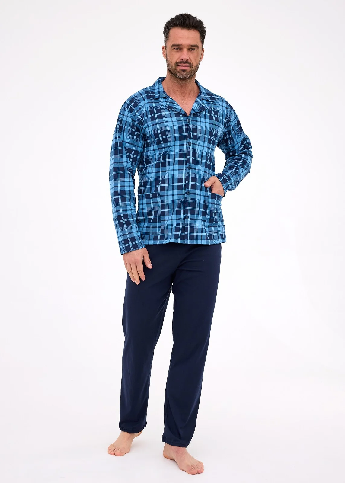 Piżama Cornette 114/82 3XL-5XL Męska Rozpinana