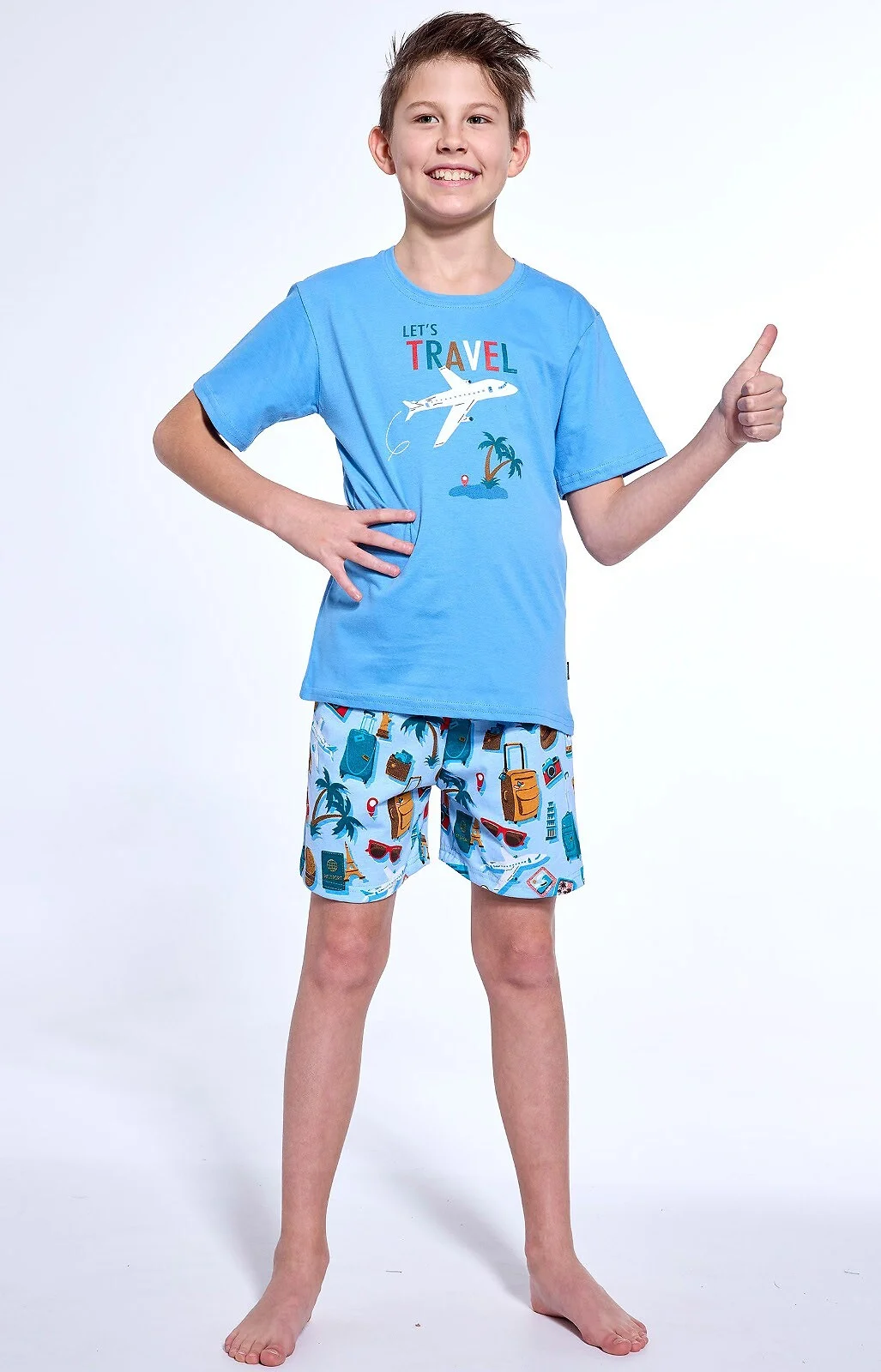 Piżama Cornette Young BOY 790/121 Travel 3 134-164