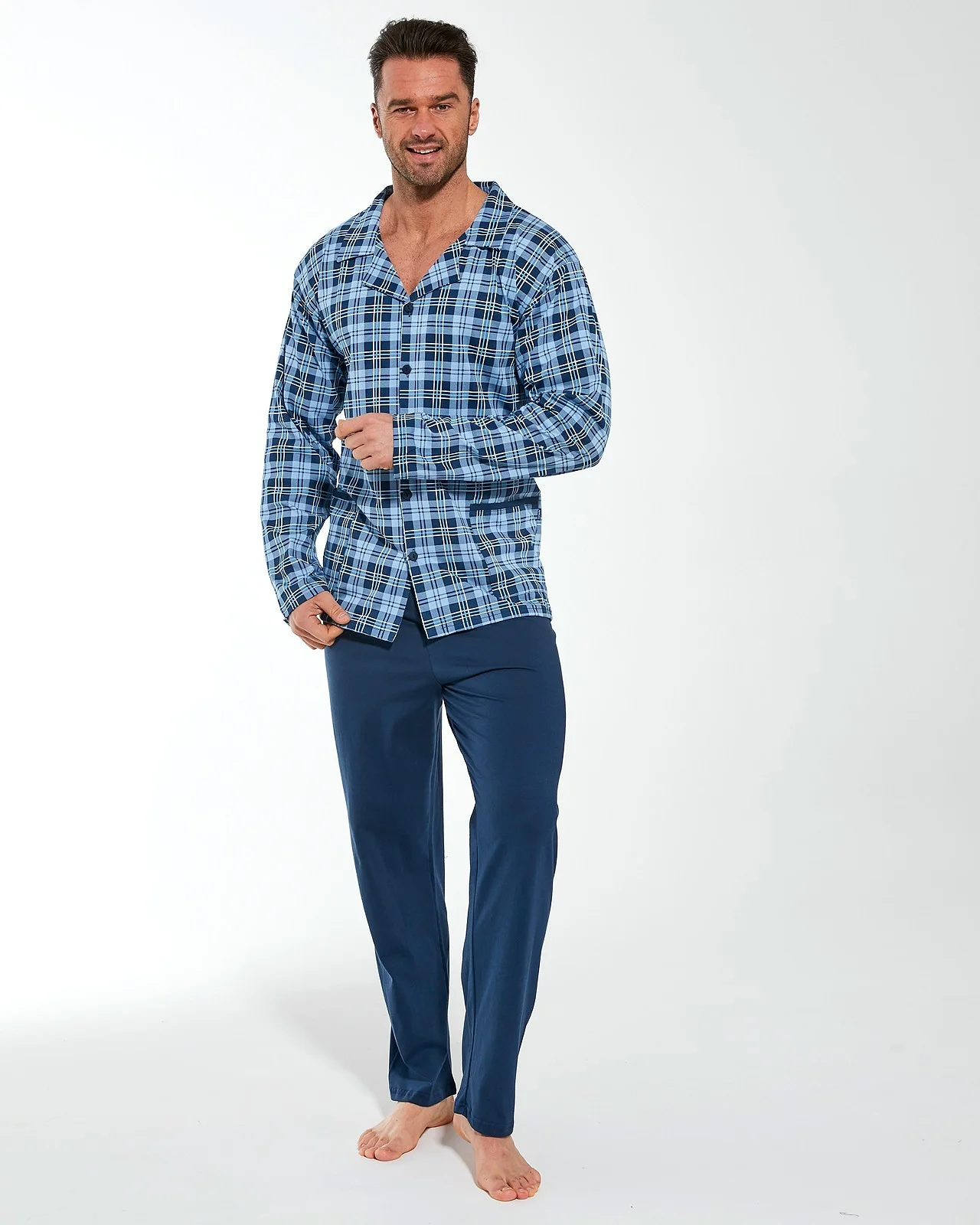 Piżama Cornette 114/60 3XL-5XL Męska Rozpinana
