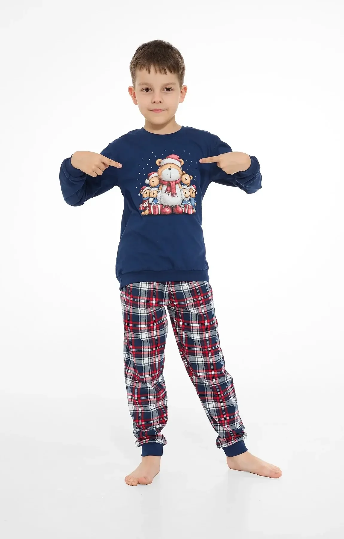 Piżama Cornette Kids BOY 593/186 Family Christmas 86-128