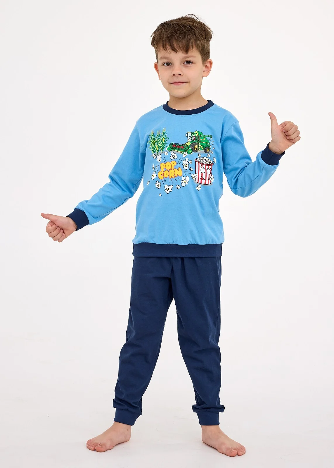 Piżama Cornette Kids BOY 593/175 Popcorn 86-128
