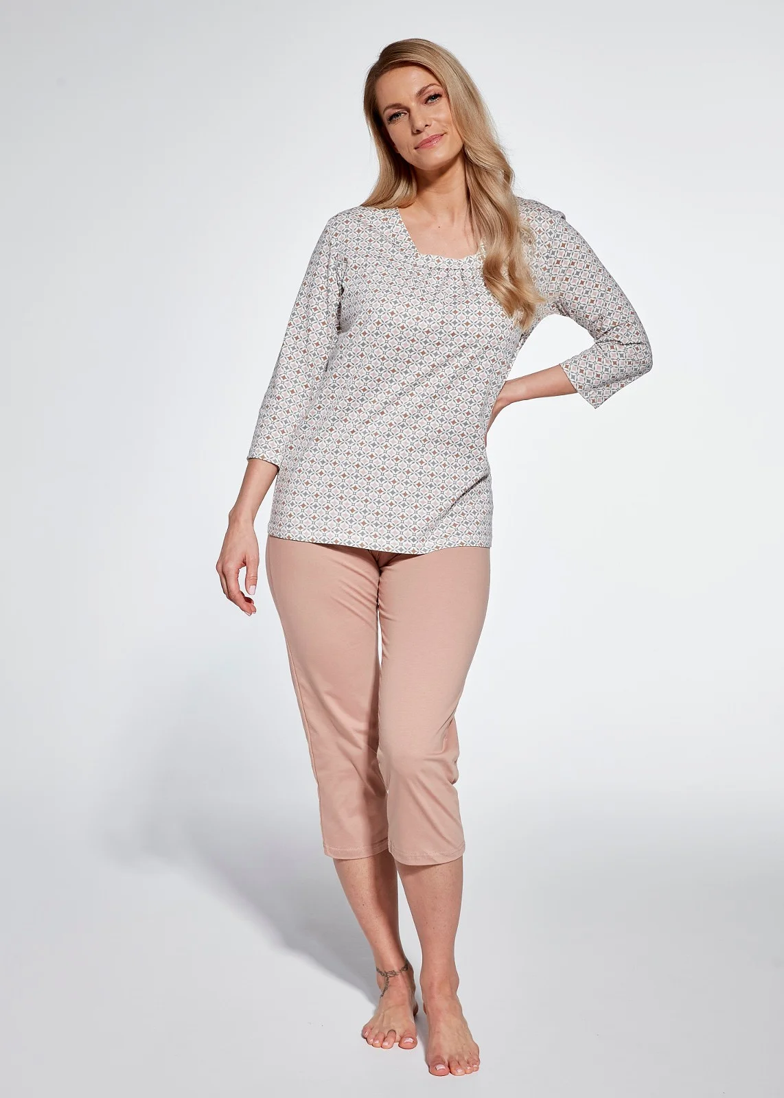 Piżama Cornette 767/359 Nadia 3/4 M-2XL Damska