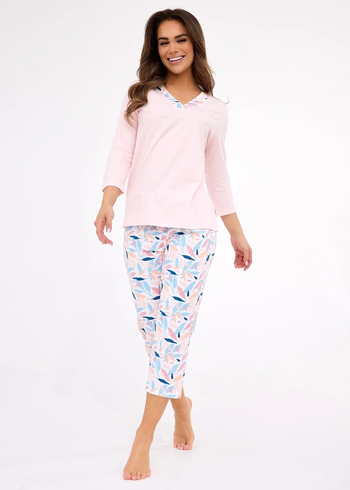 Piżama Cornette 389/455 Nancy 3/4 3XL-5XL Damska