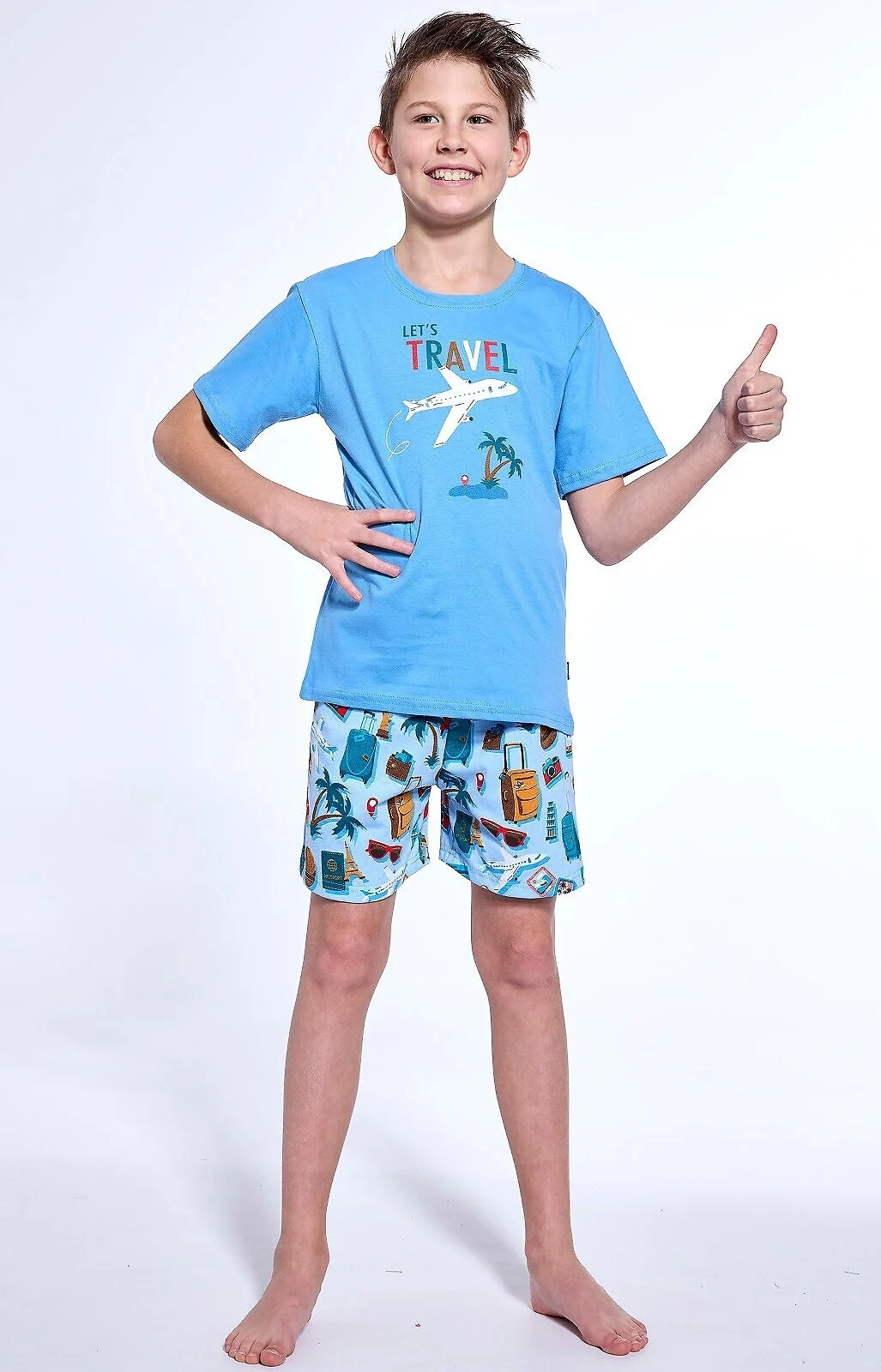 Piżama Cornette Kids BOY 789/121 Travel 3 86-128