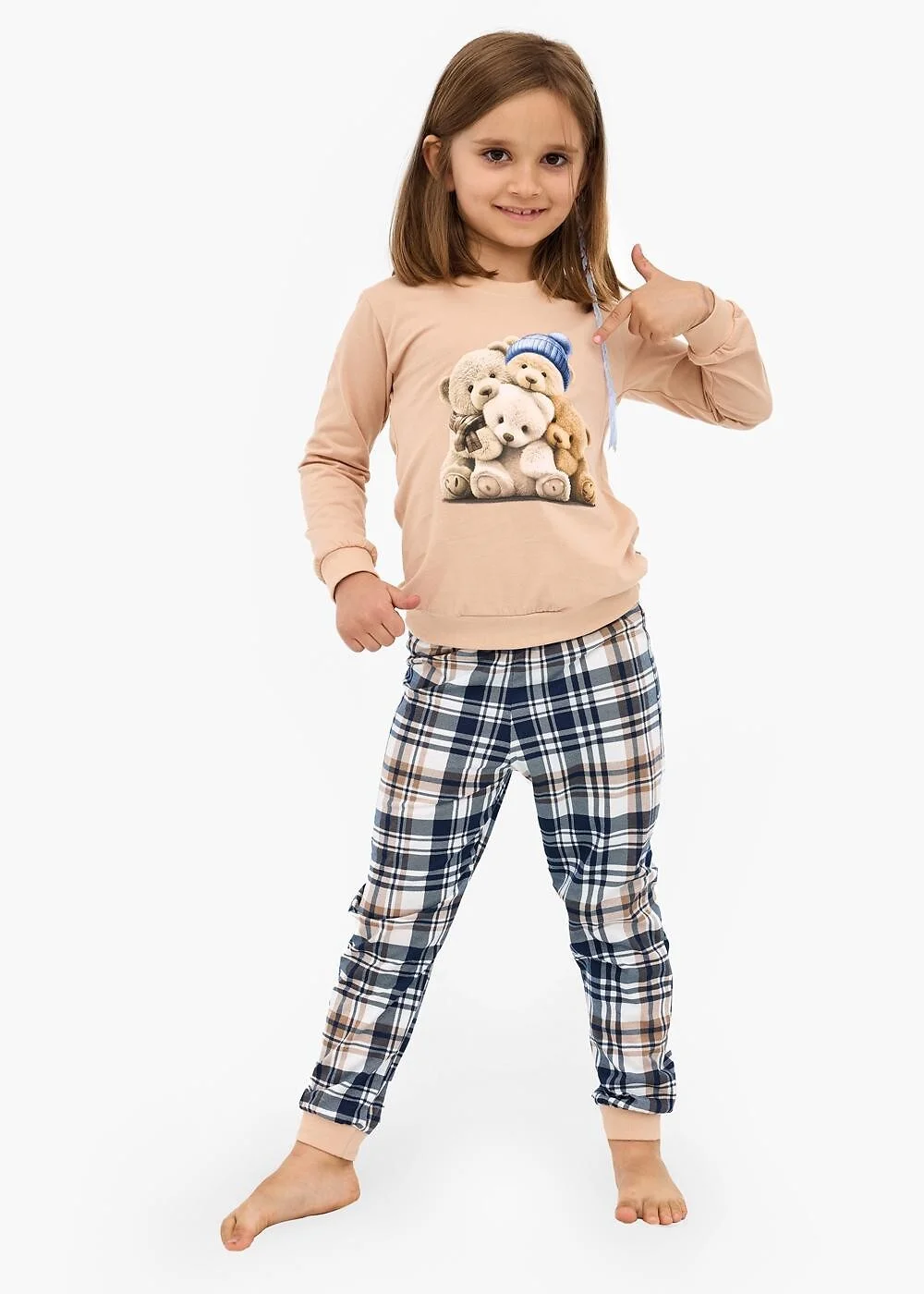 Piżama Cornette Young Girl 592/187 Bears 134-164