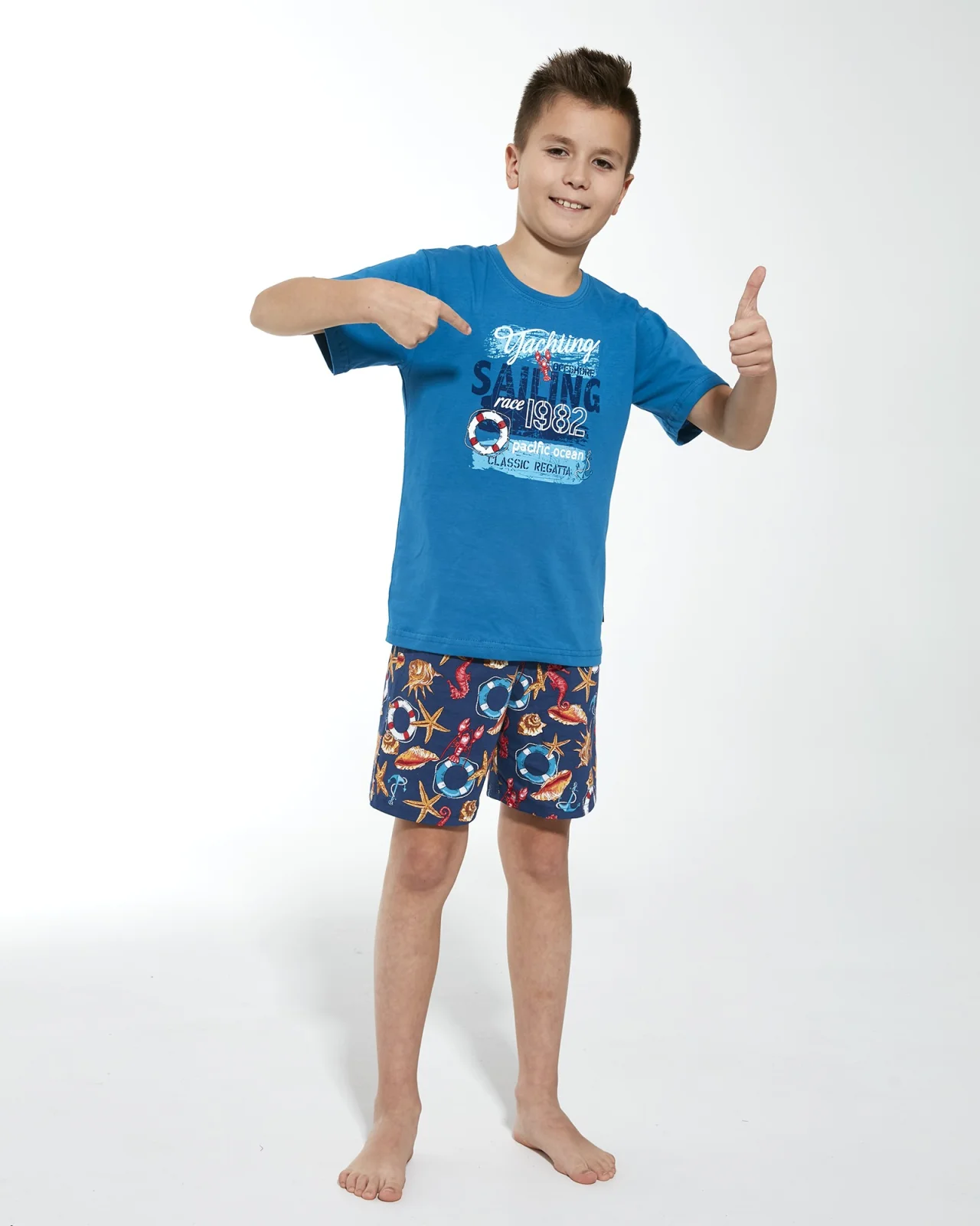 Piżama Cornette BOY Young 790/104 Sailing 