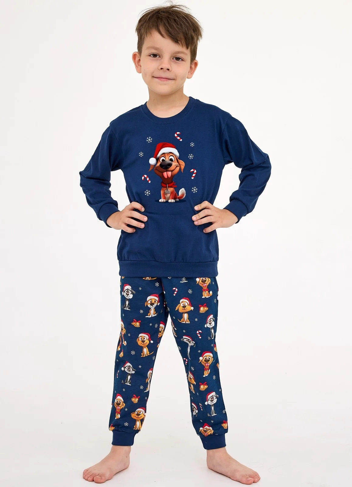 Piżama Cornette Young BOY 966/173 Dog Christmas 134-164