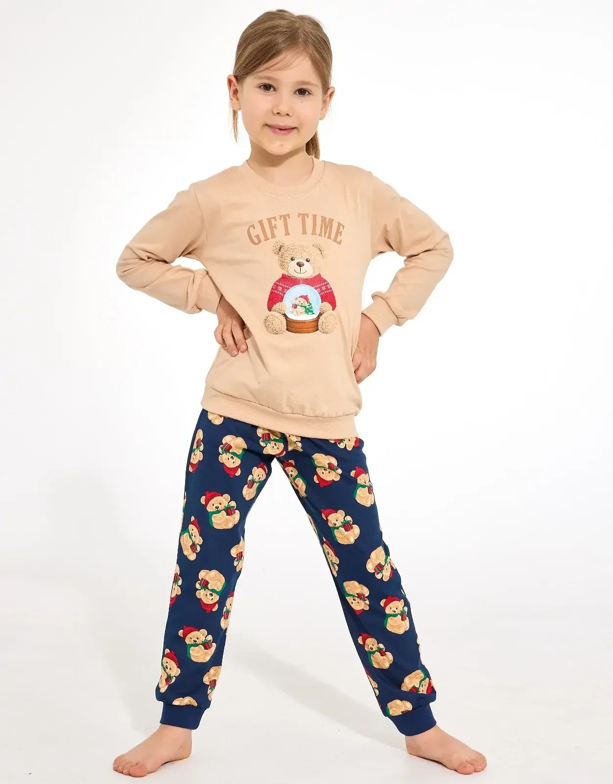 Piżama Cornette Kids Girl 594/204 Gift Time Chrristmas 86-128