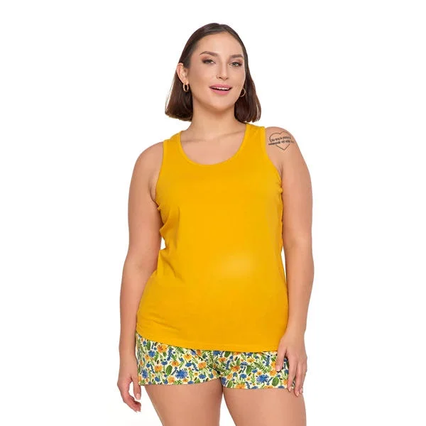 Piżama Moraj Damska Dwuczęściowa Na Ramiączkach Plus Size PDD3000-002 S/S2025