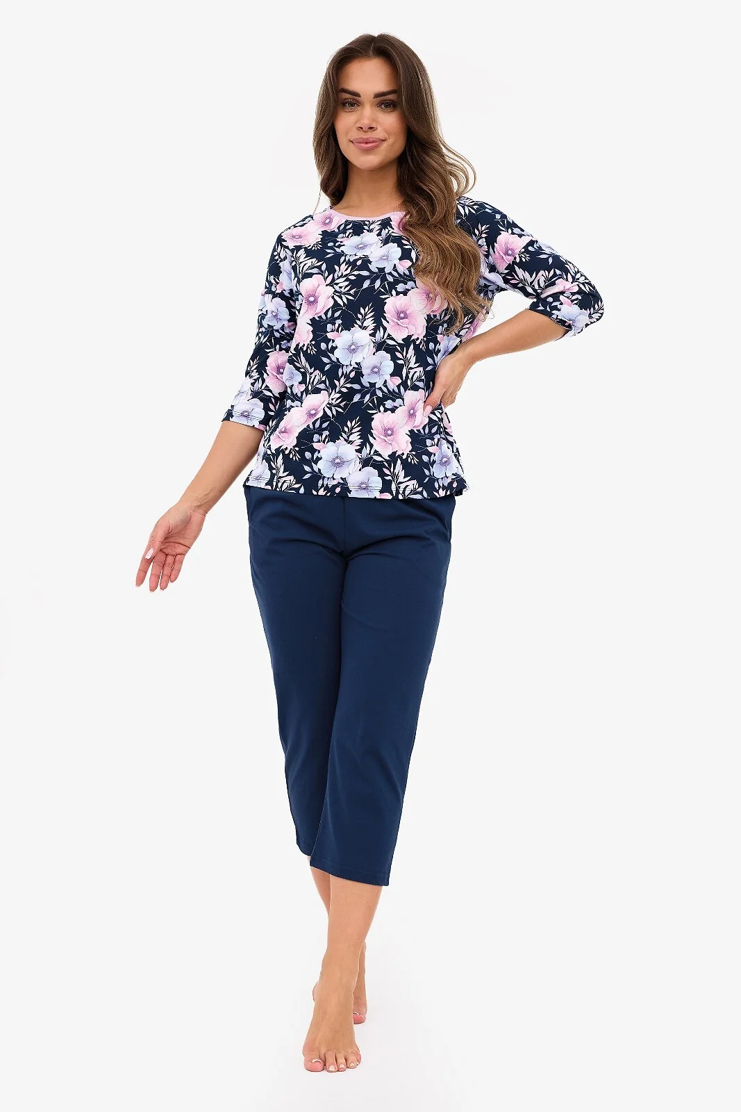 Piżama Cornette 147/465 Anabel 3/4 S-2XL Damska