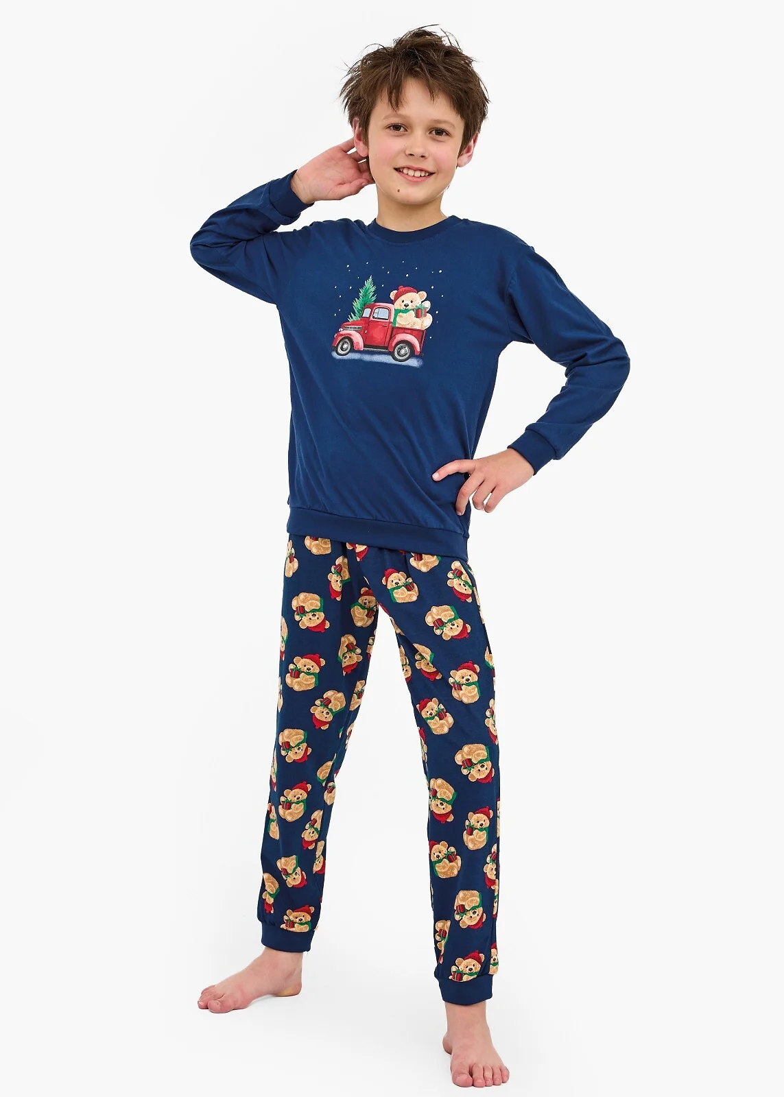 Piżama Cornette Young BOY 966/172 Teddy 2 Christmas 134-164