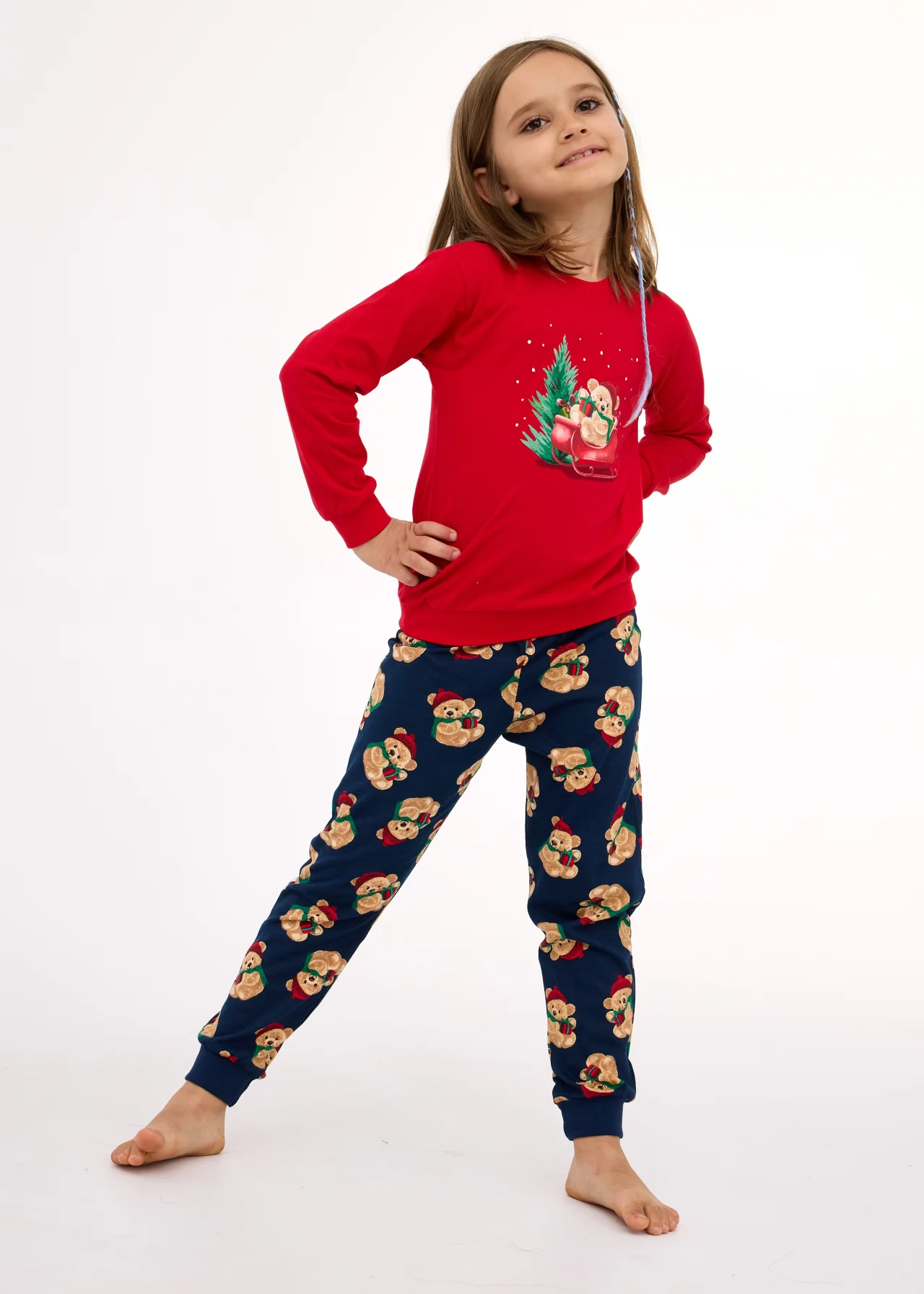 Piżama Cornette Girl Kids 594/186 Teddy