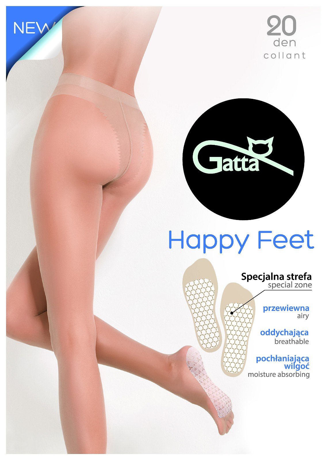 Rajstopy Gatta Happy Feet 20 DEN 