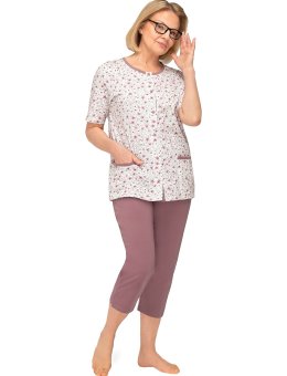 Piżama  Kasia I 265 M-3XL Rozpinana