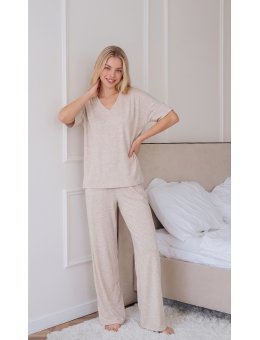 Piżama  1314 S-XL Beż