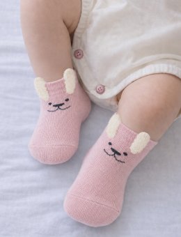 Skarpety Dziewczęce Sb212 Buźka 3D R.0-18M