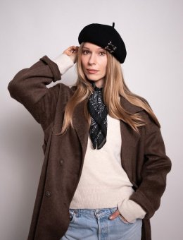 Czapka Beret ART OF Polo 26420 Mavi