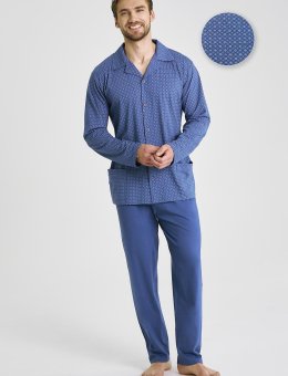 Piżama  Darek 3484 3XL-4XL Z25/26 Męska Rozpinana