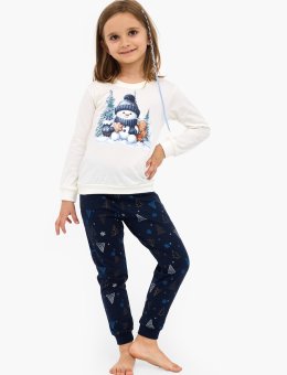 Piżama  Kids Girl 377/189 Snowy DAY Christmas 86-128
