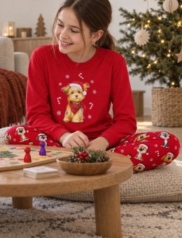 Piżama  Young Girl 592/206 Dog 2 Chrostmas 170