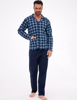 Piżama  114/81 S-2XL Męska Rozpinana