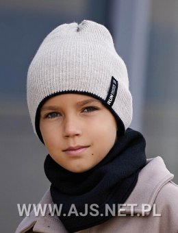 Czapka AJS 50-244 Dwustronna Chłopięca