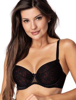 Laila BRA PUSH-UP BLACK-RED