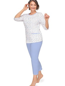 Piżama  Kasia II 266 3/4 M-3XL Rozpinana
