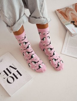 Skarpety  0200-173 Kotki I Kwiatki 37-41