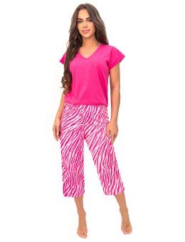 Piżama Damska Zebra 3/4