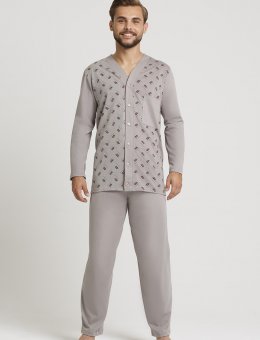 Piżama Męska Rozpinana Duże Rozmiary 4XL-5XL