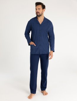 Piżama  486 M-XL Męska Rozpinana