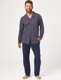 Piżama KEY MNS 913 B26 3-4XL Rozpinana